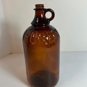 Purex Clorox bottle vintage brown glass finger loop holder